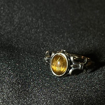 招財避邪 s925銀 金紅石 鈦金 戒指 太陽花 板鈦金 戒子 戒指