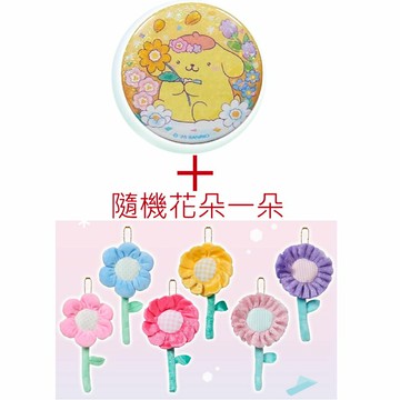 asdfkitty*布丁狗徽章+隨機絨毛花朵一朵-日本正版商品