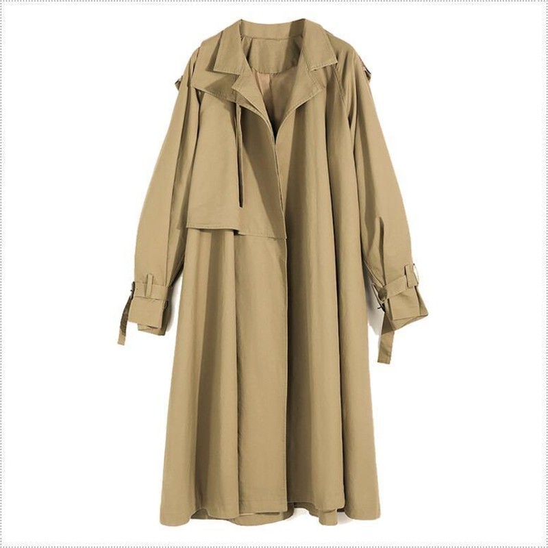 レディース ロングコート フレアトレンチコート trench coat