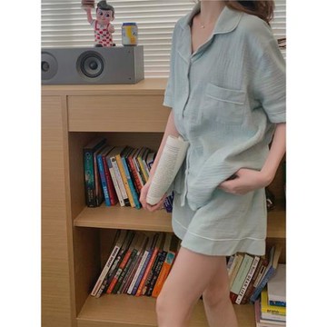 薄款簡約睡衣女夏天2026年新款甜美少女短袖夏季網紅家居服套裝