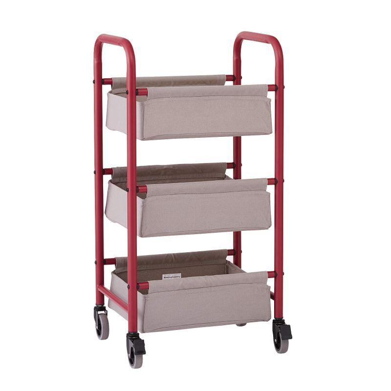 ワゴン American Laundry バスケットワゴン 3段 ランドリーワゴン シェルフ 棚 ラック ランドリーバスケット ランドリーラ