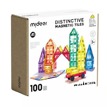 希臘 MIDEER 多彩透光磁力片100片