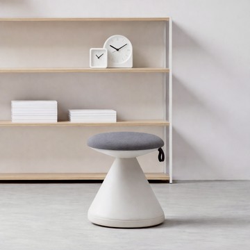 【iloom怡倫家居】FUNGUS蘑菇椅-時尚灰 蘑菇椅 白色椅座 伴讀椅 椅凳 椅子 凳子 小椅子