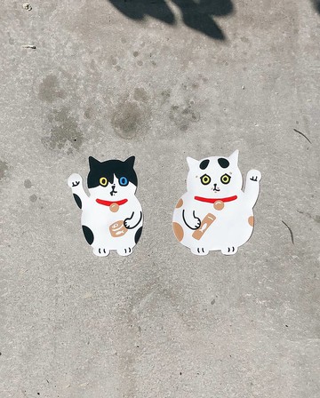 招財貓貼紙