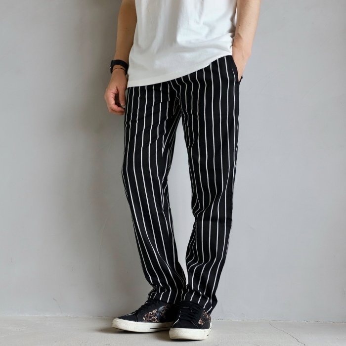 COOKMAN パンツ ユニセックス クックマン ウェイターズパンツ Waiter's Pants Stripe Black ブラック Black  2021春夏新作 通販 LINEポイント最大0.5%GET | LINEショッピング