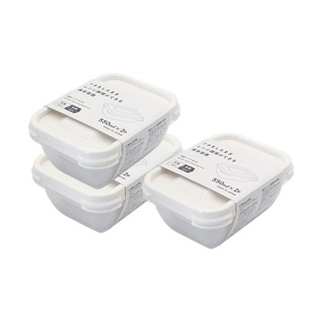 PP保鮮盒 【日本YAMADA】日本製可微波加熱保鮮盒 550ml｜6入組 便當/主食/湯品收納