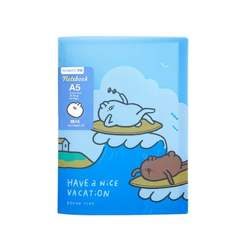 【PENROTE 筆樂】醜白兔A5-20孔活頁筆記本 4款