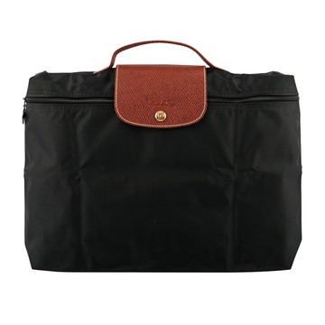 LONGCHAMP S號 LE PLIAGE手提公事包/黑色