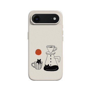 iPhone Air SolidX 貝殼灰 - ilovedoodle (Lim Heng Swee) - Coffee Cat: 慢滴醇香