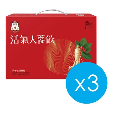 活氣人蔘飲 60mlX12瓶x3盒(效期:2026/12)