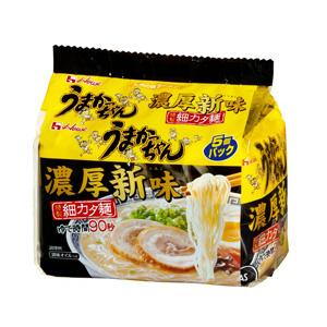 ハウス食品 うまかっちゃん 濃厚新味 5食入×6個入:合計30食入 細カタ麺 とんこつ ／食品