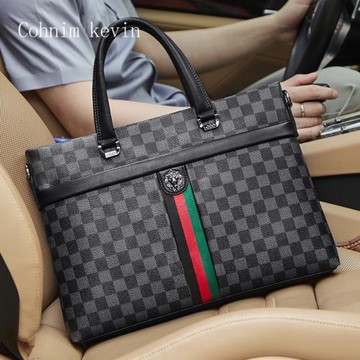 Cohnim kevin男士手提包大容量出差商務包休閑潮流簡約手拿公文包