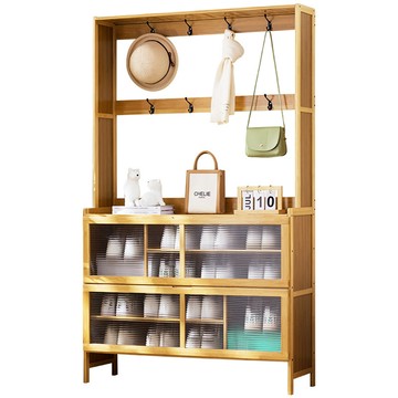 【HappyLife】多功能玄關收納鞋櫃 原色100公分 Y10807F