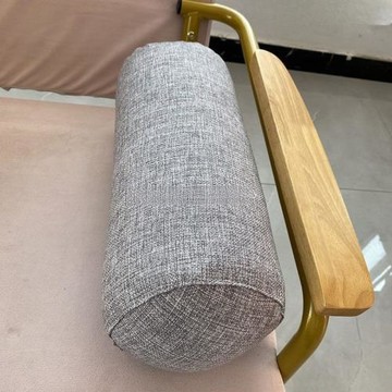 亞麻圓柱抱枕瑜伽枕辦公室床枕沙發枕可拆洗長條抱枕套圓枕頭