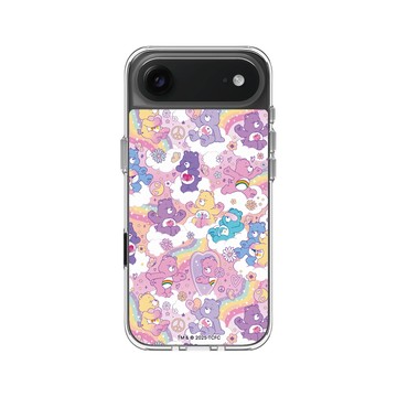 iPhone Air Clear Case（相機按鈕） 透明 - Care Bears - 粉紫樂園