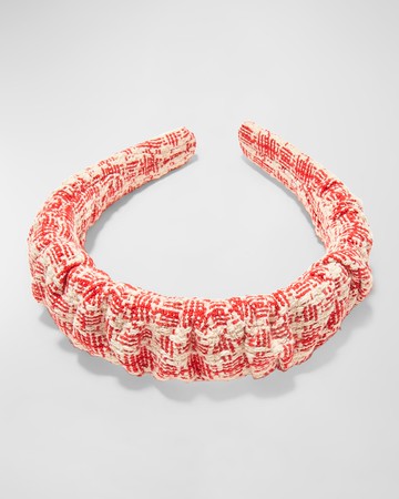 Kelly Ruched Tweed Headband