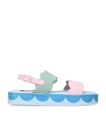 Stella McCartney Kids Faux Leather Colour-Block Sandals