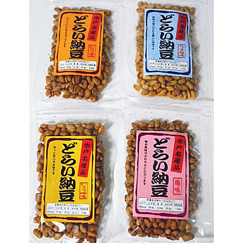 ドライ納豆　８０ｇ ４袋セット　（塩味・梅味・醤油味・ピリ辛味）