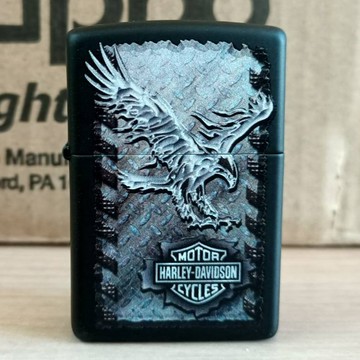 【現貨】美國 Zippo 哈雷系列  老鷹  黑色烤漆 (型號28485)