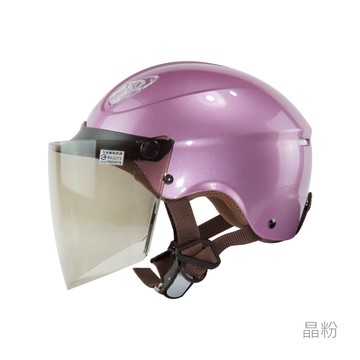 華泰 NINJA  安全帽 K-827 K827 素色 晶粉  抗UV鏡片 輕便型 可拆洗 雪帽 半罩