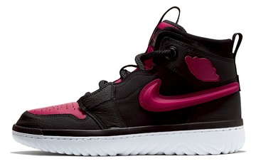 JORDAN 1 HIGH REACT BLACK NOBLE RED