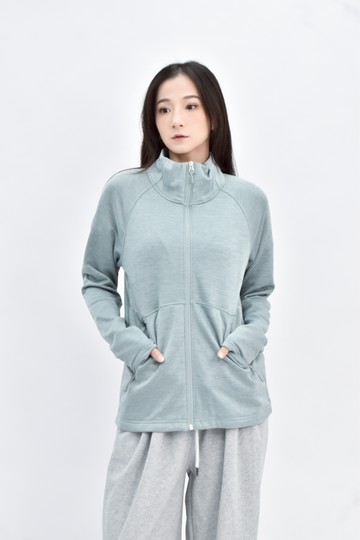 加購優惠(L) kirkland 藍色內刷毛立領運動外套