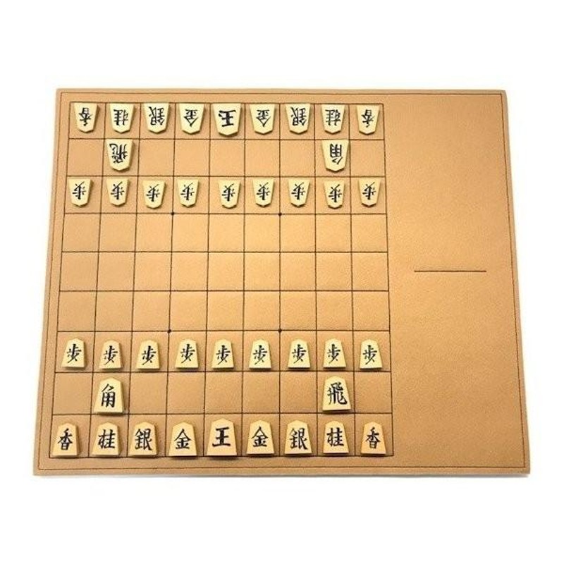 フェルト製 駒台一体型将棋盤 (茶色) | LINEショッピング