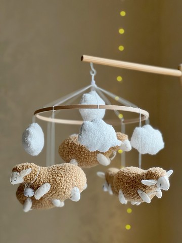 熊移動音樂移動嬰兒床嬰兒淋浴禮物托兒所移動熱氣球