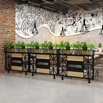 【最低價】【公司貨】餐廳簡約卡座矮隔斷屏風圍欄花架槽酒吧過道護欄奶茶店火鍋店隔斷