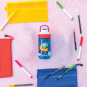 LAGOON 兒童吸管杯 14oz (400ml) – 天空藍色+愉快外星人