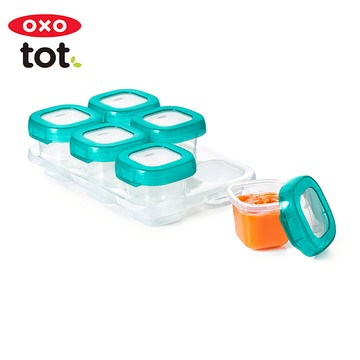OXO tot 好滋味冷凍儲存盒2oz-靚藍綠