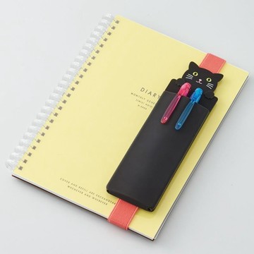 日本 LIHIT LAB. A-7720 綁書帶筆盒 隨身筆盒 可愛動物筆袋【APP滿額下單4%點數(單一帳號最高1000點)】7/31止