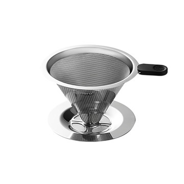 免濾紙沖泡咖啡過濾器 健康環保 一體式底座 雙層精密濾網  1個  316不鏽鋼濾網