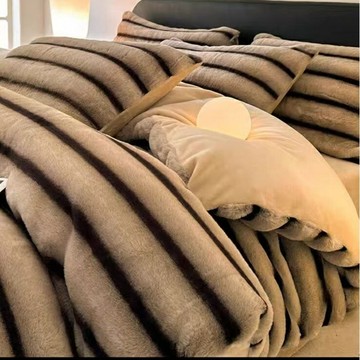 【A類輕奢保暖】牛奶絨四件套 加厚四件套 冬季四件套 保暖四件套 法蘭絨四件套 雙面絨設計 歐式輕奢印花 蓄熱鎖溫 冬季居家保暖必備