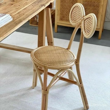 免運 藤編椅子愛心餐椅家用商用靠背椅陽臺民宿休閒咖啡廳藤椅休閒椅 餐椅 藤編椅 休閒椅 學習椅 戶外椅 休閒椅