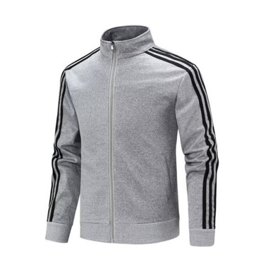 棒球服夾克男韓版休閑運動三道杠外套男士寬松百搭帥氣春秋季潮流