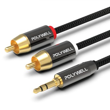 POLYWELL 寶利威爾 三極 影音線 3.5mm  PW15-W52-B023  1條