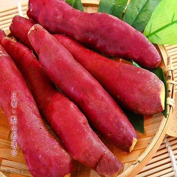 【綠之醇】 特A級紅皮栗子地瓜-12包組(真空夾鏈袋300g/包)