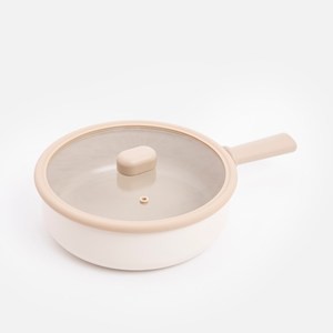 Neoflam Chouchou含蓋炒鍋24cm杏色