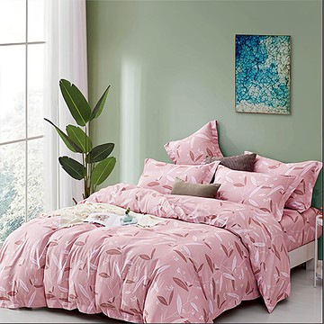 夢之語 3M天絲床包 兩用被四件組  床包 5*6.2尺 150*186cm*1個+美式信封枕 45*75cm*2個+兩用被 6*7尺 180*210cm*1個  雙人  比琳達