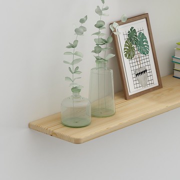 實木一字隔板壁掛木板置物架裝飾電視背景墻墻上原木書架掛墻隔板