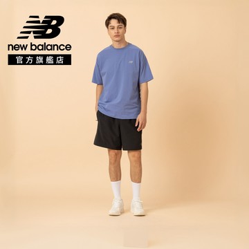 [New Balance]Logo短袖上衣_男性_藍色_MT61H9Y2AA3