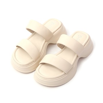 D+AF QQ空氣棉雙帶輕量涼拖鞋