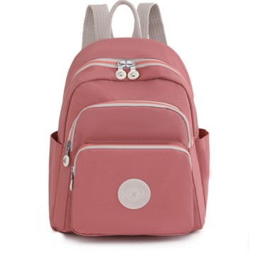 【AngelNaNa】後背包-日系簡約撞色防潑水超輕量雙肩包女包包(大)可放A4(SBA0402)