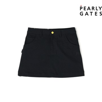 【ṔEARLY GATES】女款藏青色舒適親膚優雅線條短裙  JLW88201