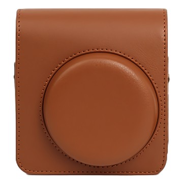 拍立得皮質復古相機包 mini 99適用 棕色  1個  單一商品