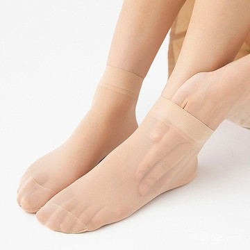 臺中出貨-商超品質】包芯絲二骨襪短襪女夏季絲襪短腰襪子透明天鵝絨襪子 I5BM