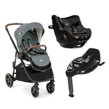 【超值組合】i-Base™ Encore 旋轉型底座+i-Harbour™ 0-4歲旋轉型汽座+versatrax™E 多功能三合一推車