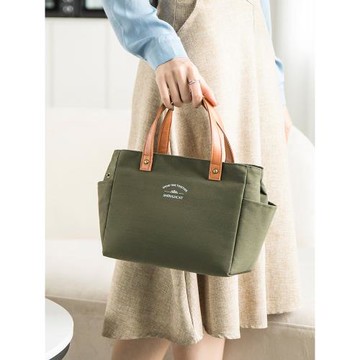 飯盒手提包保溫袋加厚鋁箔飯盒袋帶飯手提袋時尚便當袋午餐便當包