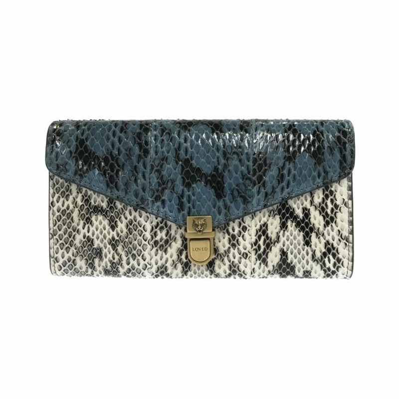 グッチ 長財布 タイガーヘッド パイソン 525996 0416 アニマリエ レディース GUCCI 中古 | LINEブランドカタログ